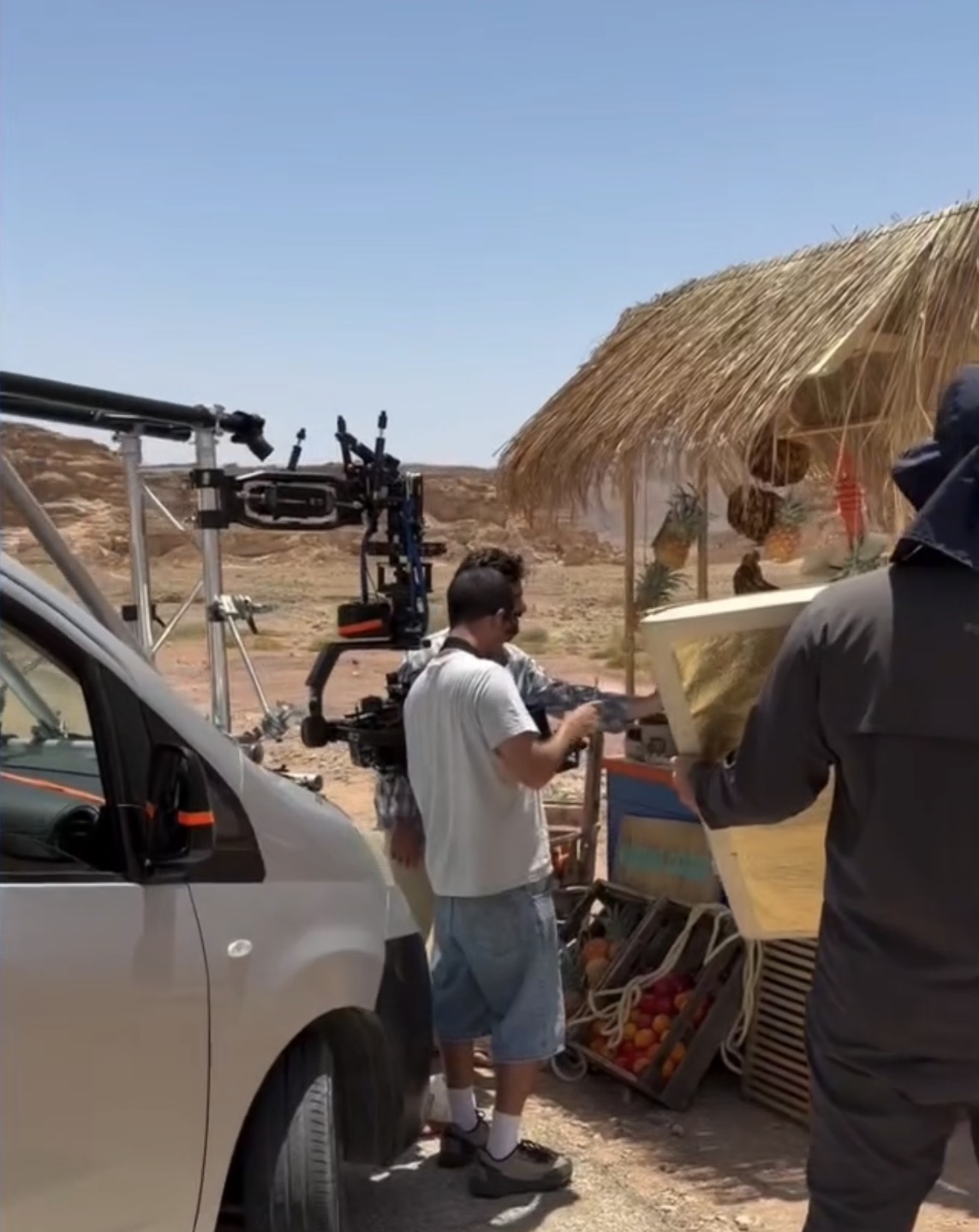 On set — Desert Process
